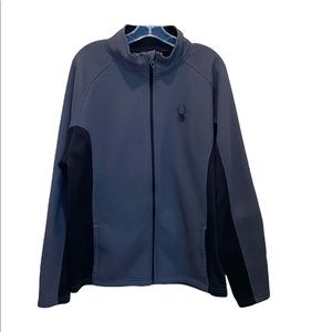 Spyder Gray/Black Foremost Strike Full Zip Jacket - XL